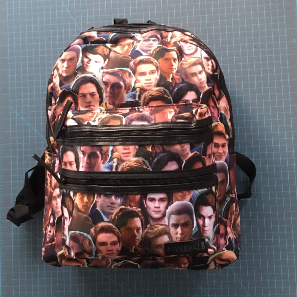 NWOT Riverdale Archie and Jug Head Photo Collage Backpack